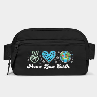Peace Love Earth Day Everyday Hippie Planet Anniversary Bag