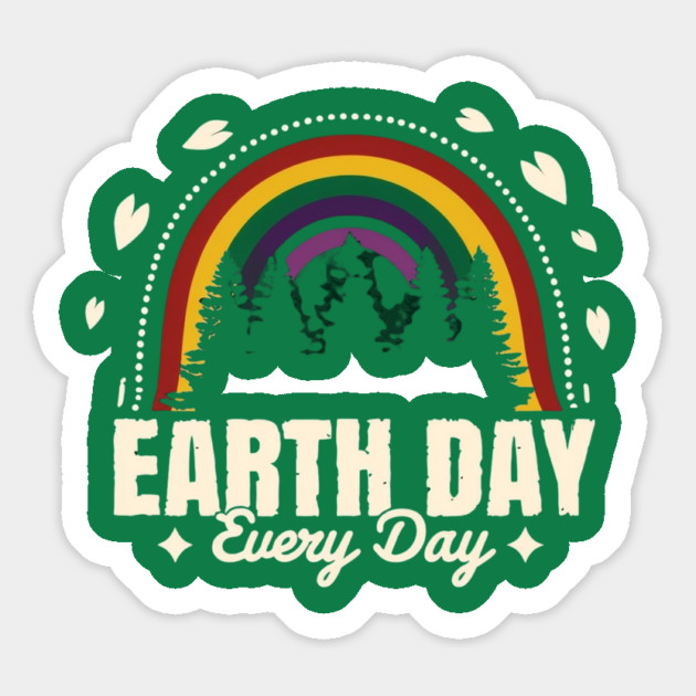Earth Day Everyday Awareness Planet Magnet by Creatifly Graphic Tees