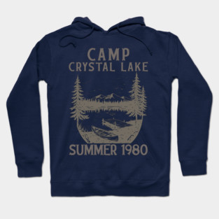Camp Crystal Lake – Vintage Summer 1980 Horror Camp Shirt Hoodie