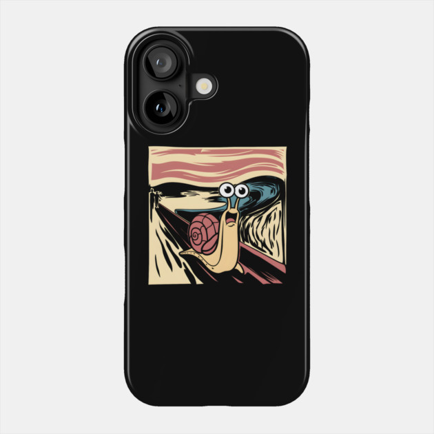 Snail Scream Phone Case by MakerMind8.2