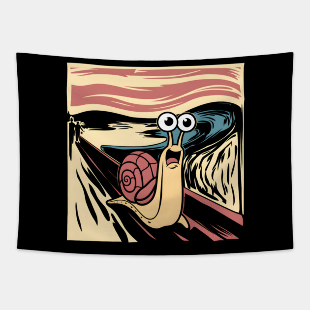 Snail Scream Tapestry by MakerMind8.2