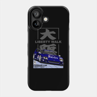 Ferrari F40 LBWK Blue Phone Case