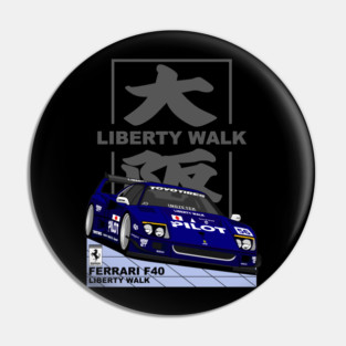 Ferrari F40 LBWK Blue Pin