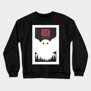 Rush Fly By Night Poster Crewneck Sweatshirt
