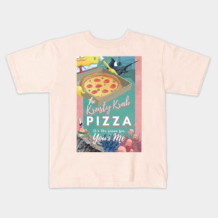 Krusty Krab Pizza Poster Kids T-Shirt