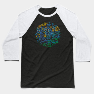 Starry night Baseball T-Shirt