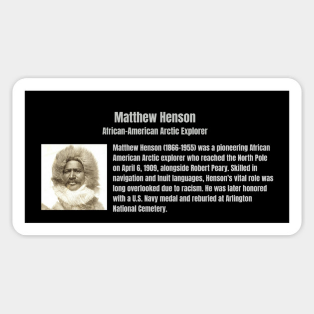 Matthew Henson - African American Arctic Explorer Magnet by UrbanLifeApparel