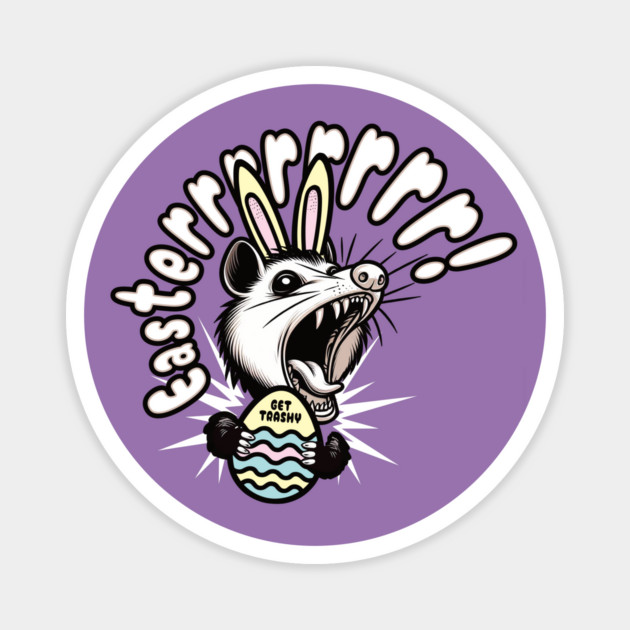 Easter Screaming Possum Magnet by Kevin's Store 2