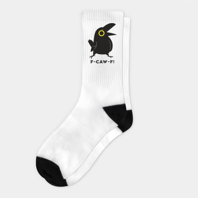 Sarcastic Crow Socks by GoshWow®