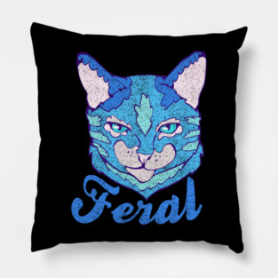 feral cat Pillow