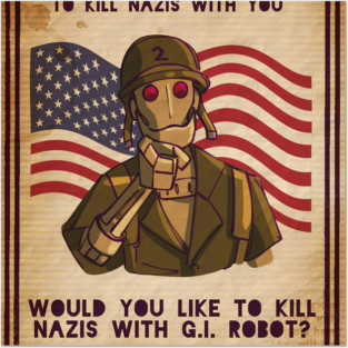 gi robot Posters and Art