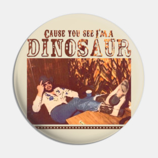 Vintage Dinosaur Hank Williams Jr - Bocephus Western Southern Pin