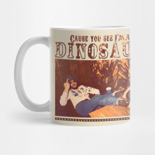 Vintage Dinosaur Hank Williams Jr - Bocephus Western Southern Mug