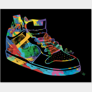 Graffiti Pop Art Nike Sneakers Posters and Art