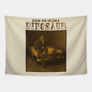 Dinosaur Hank Williams Jr Vintage 90s Tapestry
