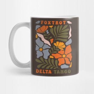 Subtle Anti Trump, Floral, Foxtrot Delta Tango FDT, Feminist, Funny Political, Anti Trump Mug