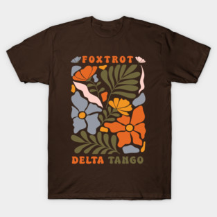 Subtle Anti Trump, Floral, Foxtrot Delta Tango FDT, Feminist, Funny Political, Anti Trump T-Shirt