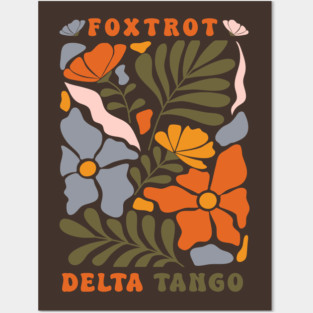 Subtle Anti Trump, Floral, Foxtrot Delta Tango FDT, Feminist, Funny Political, Anti Trump Posters and Art