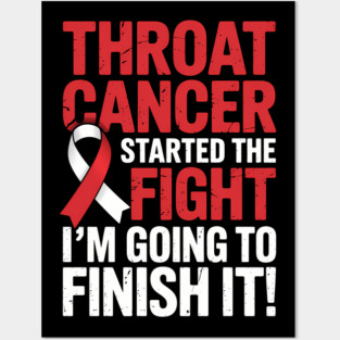 Throat Cancer Head and Neck Cancer Awareness Posters and Art