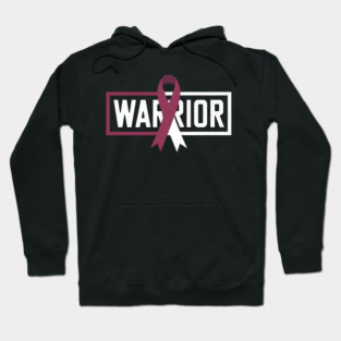 Throat Cancer Oral Head Neck Cancer Awareness Warrior Hoodie