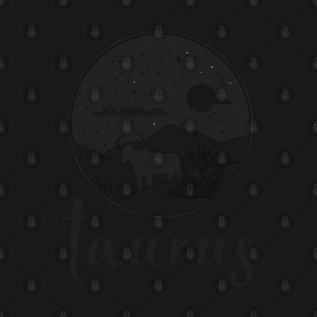 Taurus Zodiac Sign Celestial Art by TuncGK