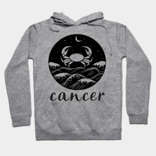 Cancer Zodiac Sign Cosmic Crab Art Hoodie