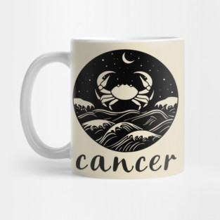 Cancer Zodiac Sign Cosmic Crab Art Mug