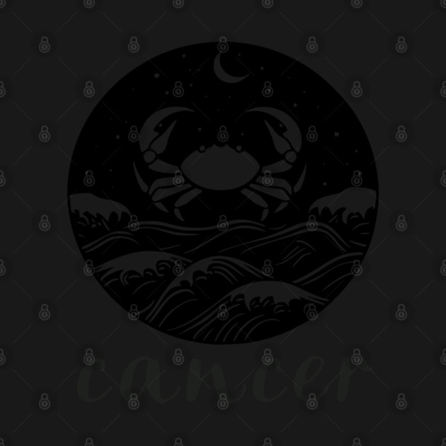 Cancer Zodiac Sign Cosmic Crab Art by TuncGK