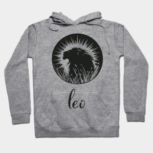 Leo Zodiac Sign Majestic Lion Artwork Hoodie