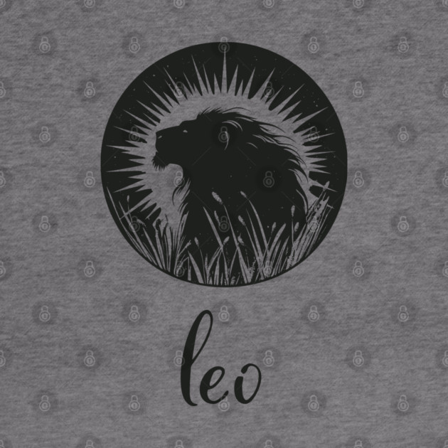 Leo Zodiac Sign Majestic Lion Artwork by TuncGK