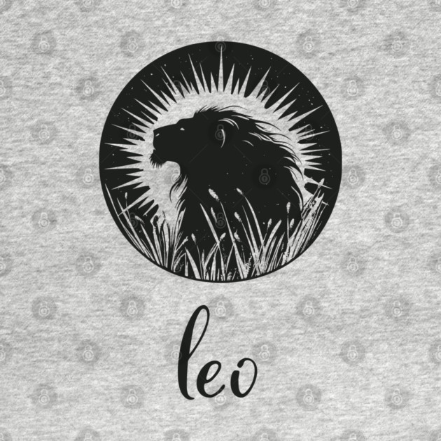 Leo Zodiac Sign Majestic Lion Artwork by TuncGK