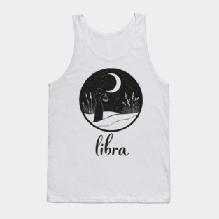 Libra Zodiac Sign Celestial Balance Art Tank Top