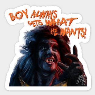 Little Monsters: Boy Always Gets What He Wants Sticker