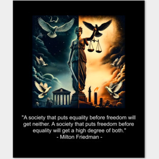 Freedom is equality v2 FRONT DESIGN Posters and Art