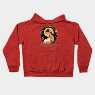 ♈ Bold & Fearless | Boho Aries Zodiac Art Kids Hoodie
