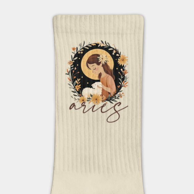 ♈ Bold & Fearless | Boho Aries Zodiac Art by TuncGK