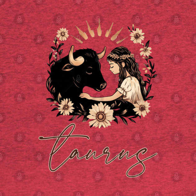 ♉ Grounded & Elegant | Boho Taurus Zodiac Art by TuncGK