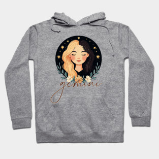 ♊ Playful & Witty | Celestial Gemini Zodiac Art Hoodie