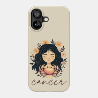 ♋ Intuitive & Nurturing | Dreamy Cancer Zodiac Art Phone Case