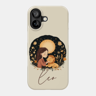 ♌ Radiant & Confident | Bohemian Leo Zodiac Art Phone Case