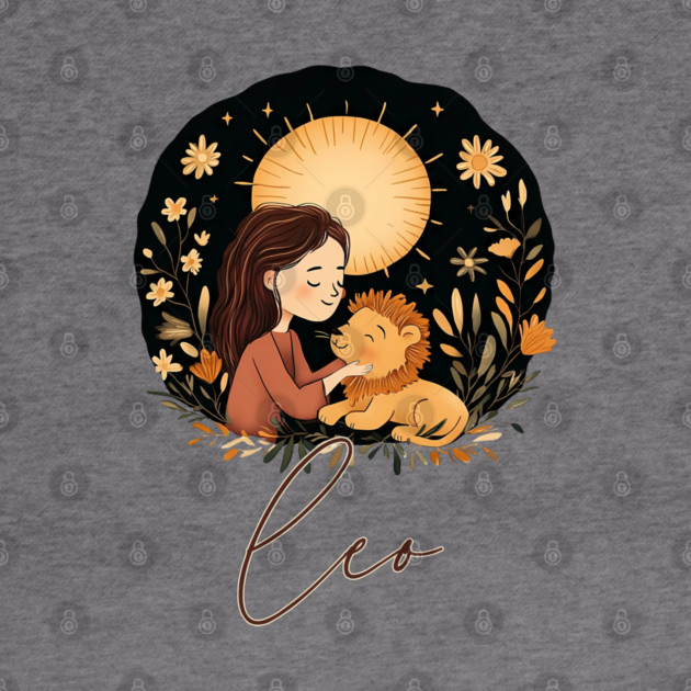 ♌ Radiant & Confident | Bohemian Leo Zodiac Art by TuncGK