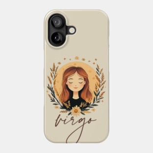 ♍ Wise & Graceful | Minimalist Virgo Zodiac Art Phone Case