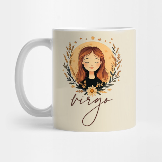 ♍ Wise & Graceful | Minimalist Virgo Zodiac Art by TuncGK
