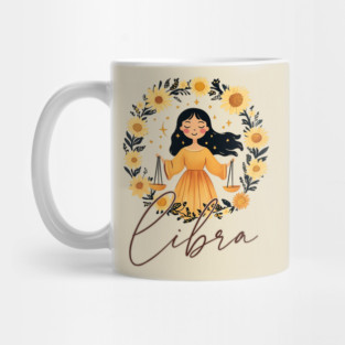 ♎ Harmonious & Charming | Boho Libra Zodiac Art Mug