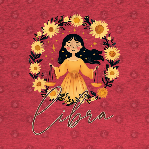 ♎ Harmonious & Charming | Boho Libra Zodiac Art by TuncGK