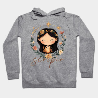♏ Mysterious & Powerful | Celestial Scorpio Zodiac Art Hoodie