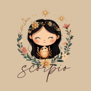 ♏ Mysterious & Powerful | Celestial Scorpio Zodiac Art T-Shirt