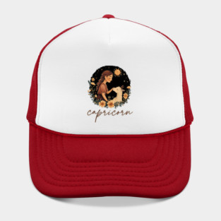 ♑ Ambitious & Wise | Minimalist Capricorn Zodiac Art Hat