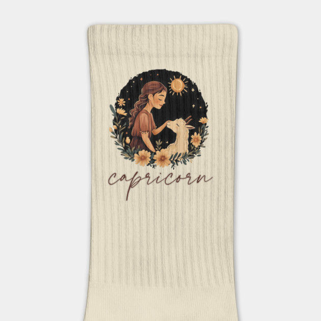 ♑ Ambitious & Wise | Minimalist Capricorn Zodiac Art by TuncGK