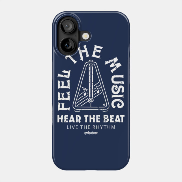 Live the Rhythm. Dark Metronome Phone Case by filiposwear